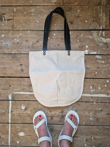 Archive Totely canvas shopper in Natural