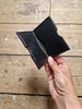 Cardholder wallet in Black saddlery leather