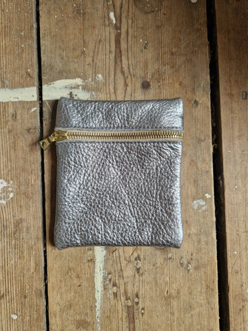 Archive metallic squishy purse pouch